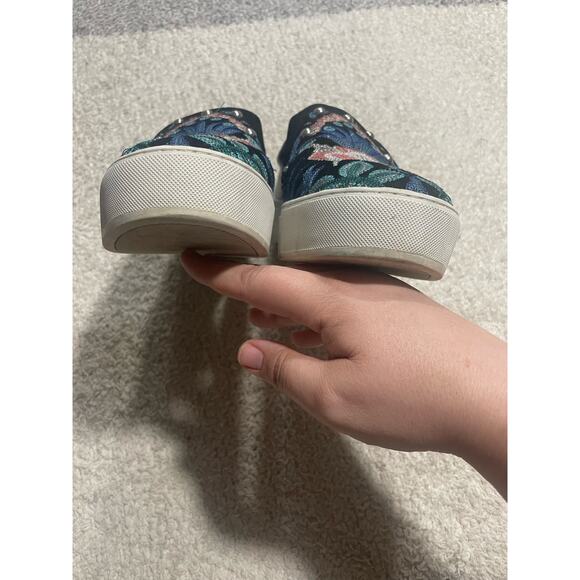 Rebecca Minkoff Noelle Platform Slip-On Shoes Women's 9 M Embroidered Sneakers - Picture 6 of 8